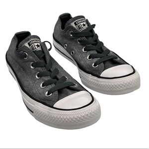 Converse All Star Gray Sparkle Sneakers Size 5 Women's